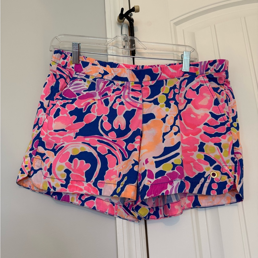 Lilly Pulitzer Pink and Blue Athletic Shorts